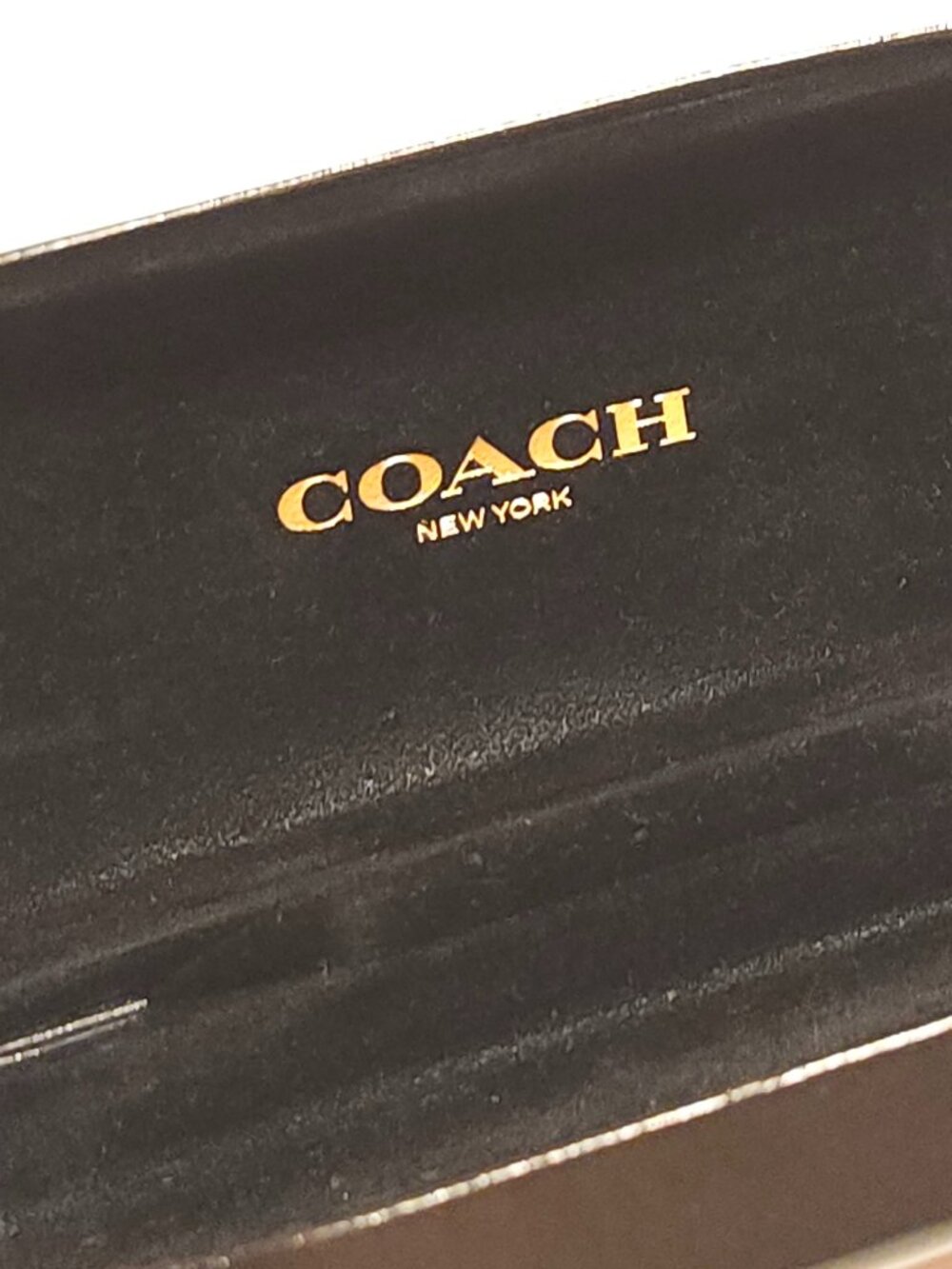 ATTRACTIVE Coach Hard Case Glasses Case COACH BLACK